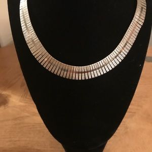 Platinum over sterling Silver necklace